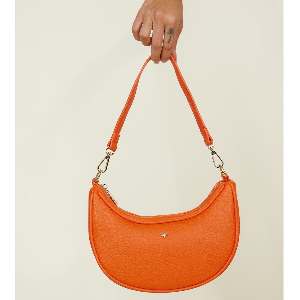 NWT Peta + Jain Micki Shoulder Bag | Orange | Vegan Leather